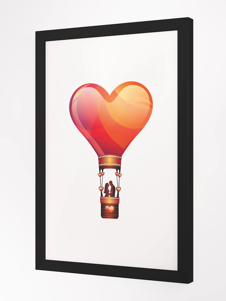 LOVE COUPLE IN A HOT AIR BALLOON HEART, LOVE, PROFILE, RED, PUNK, RETRO, VINTAGE, ADVENTURE, VALENTINES DAY, ROMANTIC, ROMANCE, COUPLE, GIRLFRIEND, BOYFRIEND, HUSBAND, WIFE product image (4)