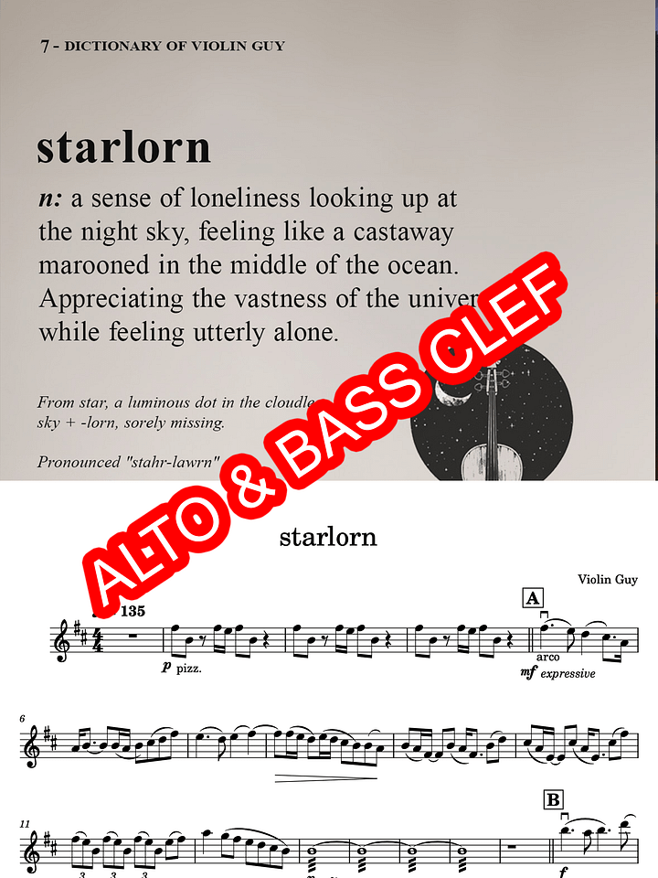 starlorn - Alto & Bass Clef product image (1)