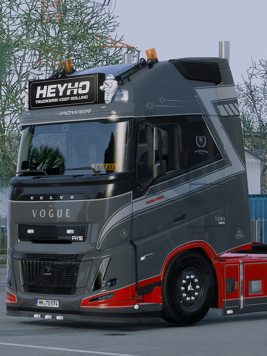 ETS2 TM Volvo FH4 FH5 FH6 Aero (SCS) + Trailer Schmitz S.KO COOL & Cargobull Multicolor Skin Pack product image (2)