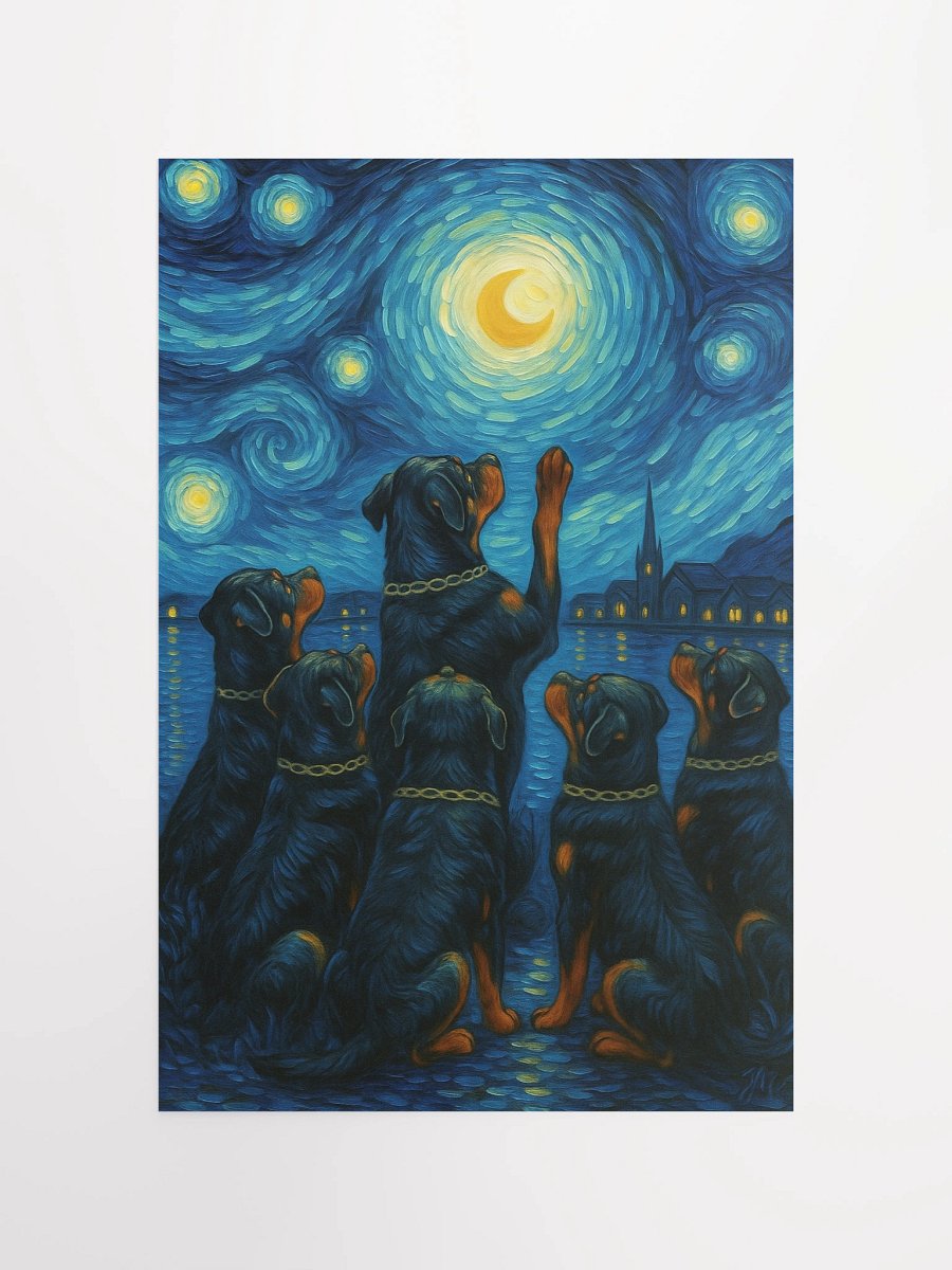 Starry Night Rottweiler Poster product image (12)