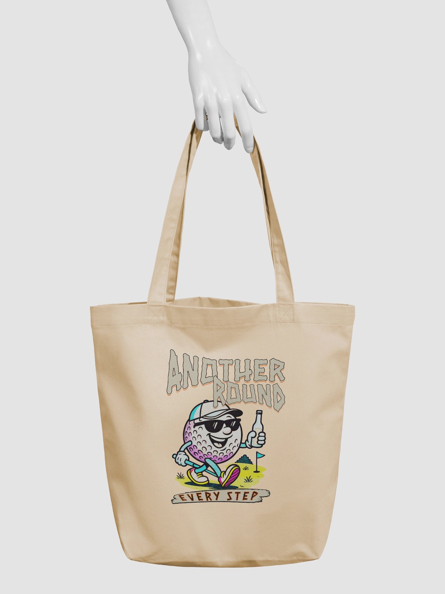 Another Round Every Step Golfing Eco-Friendly Tote Bag product image (6)