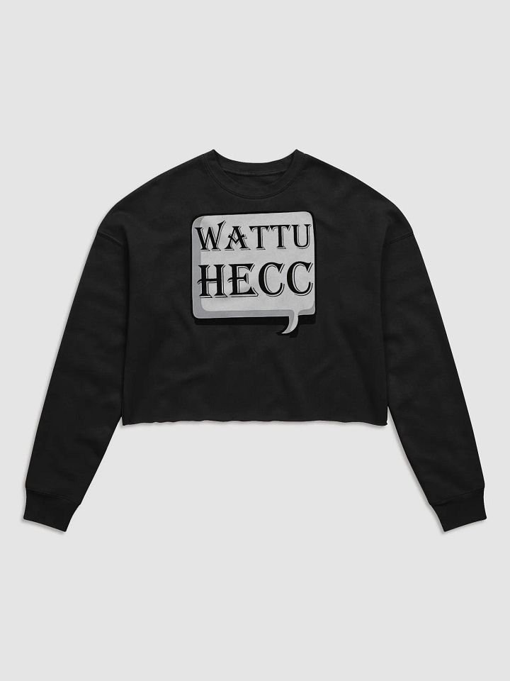 wattuhecc Bella+Canvas Women's Fleece Crop Sweatshirt product image (4)