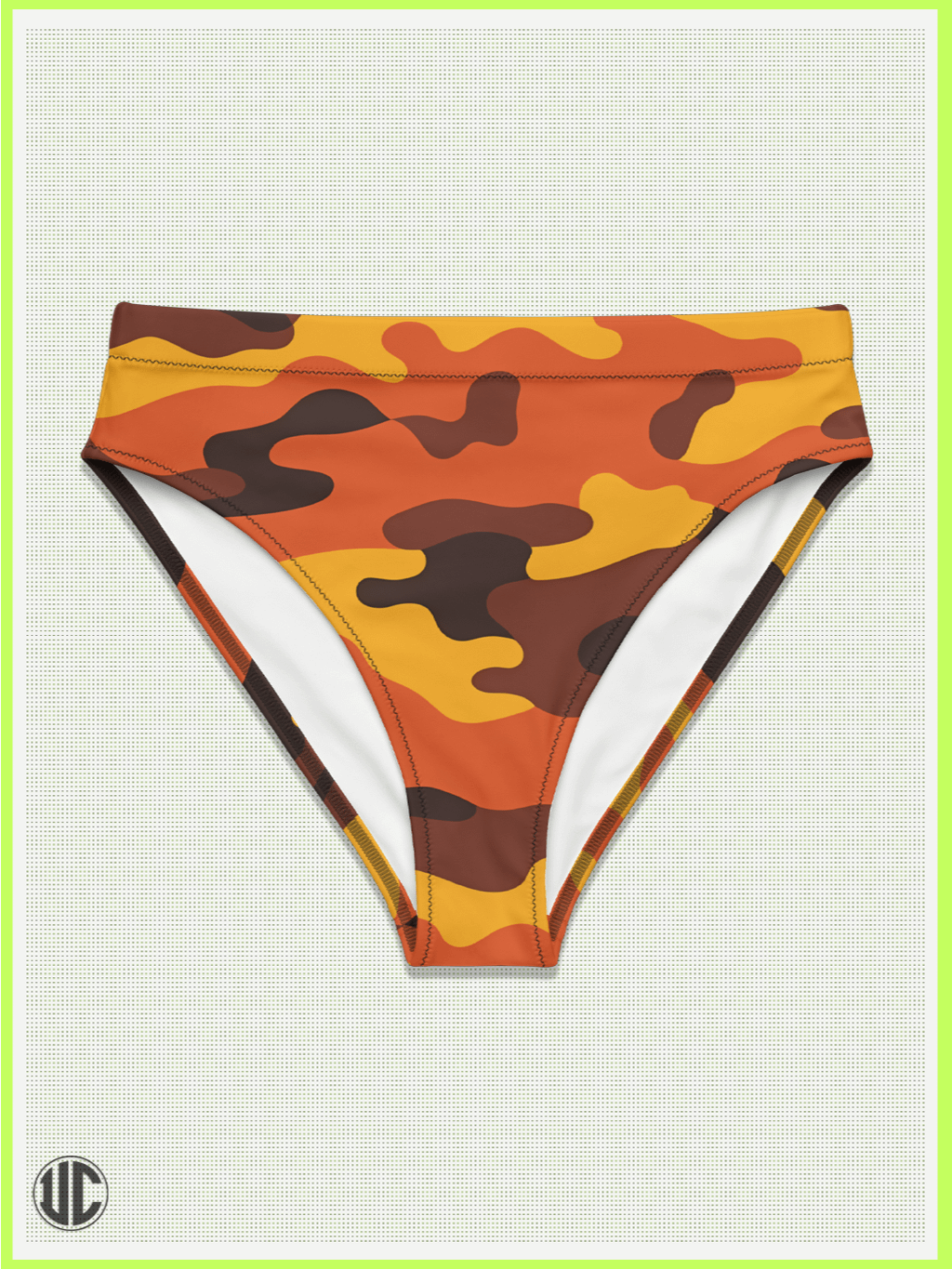 UnkoCon – Savage Sunset Orange Camo Bikini Bottom product image (1)