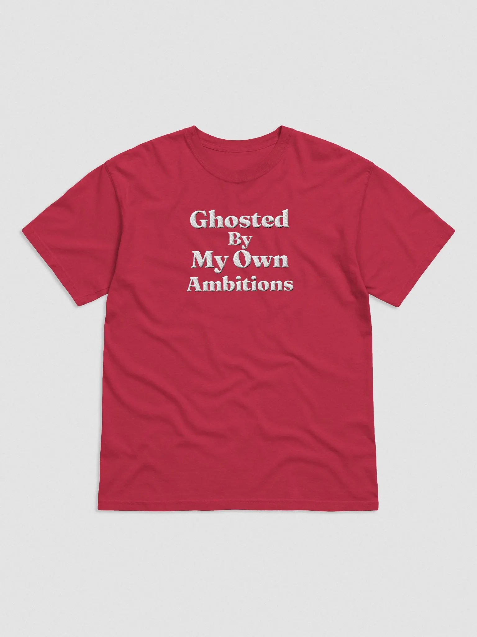 'Ghosted By My Own Ambitions' Embroidered Tee product image (36)