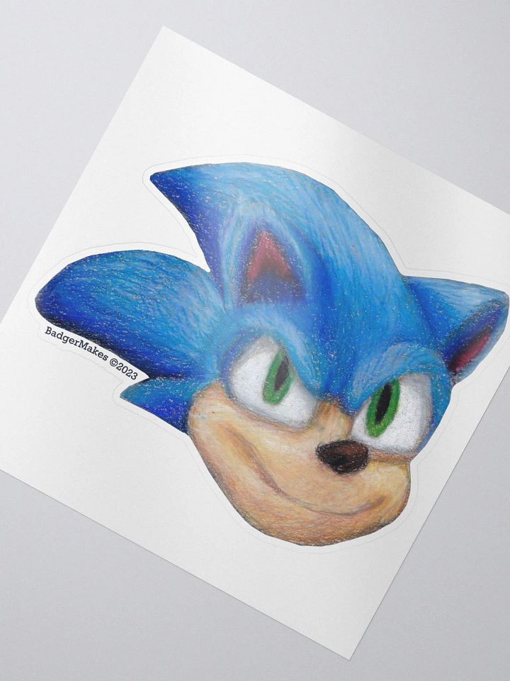 Blue Hedgehog Sticker product image (2)