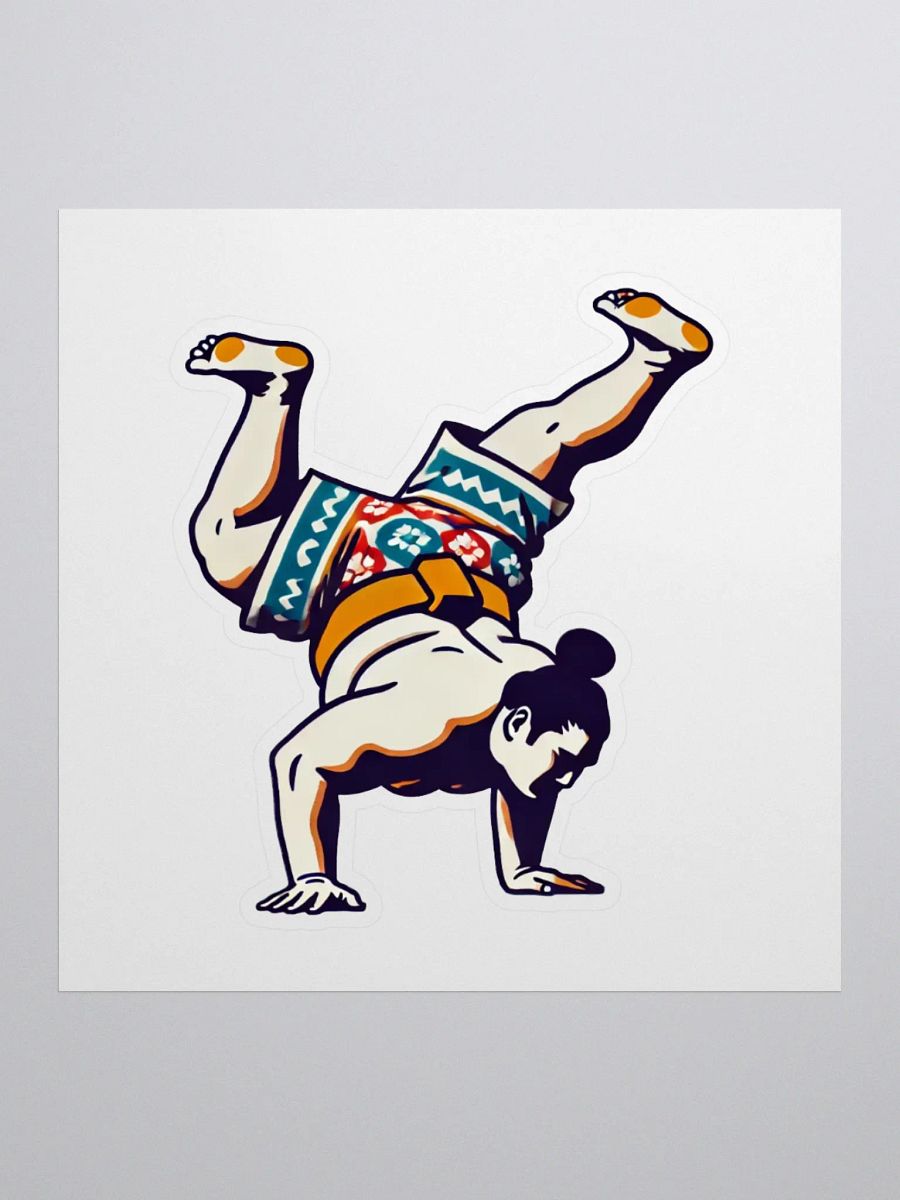 Sumo B-Boy Sticker - Crooked Handstand product image (1)