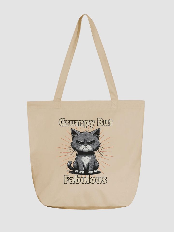 Grumpy But Fabulous Cat Tote Bag product image (2)