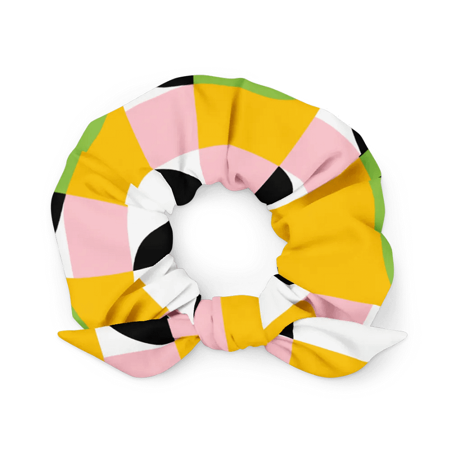 Retro Geometric All-Over Print Scrunchie product image (1)