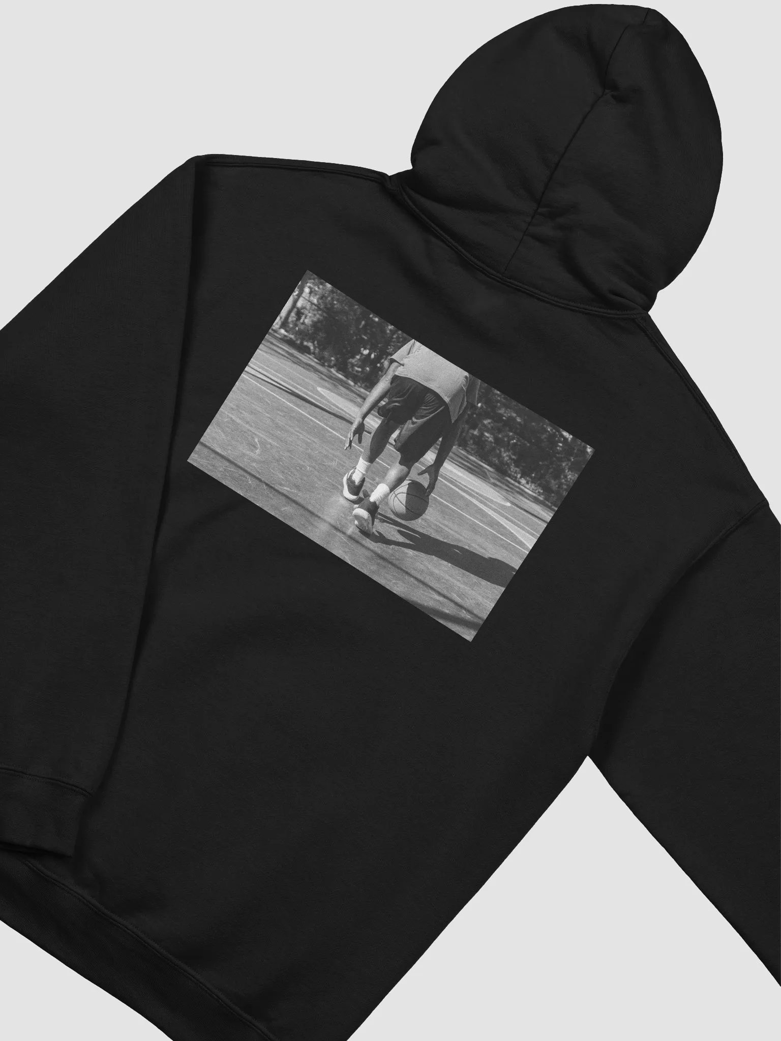 "Dribble" Basketball Graphic Gildan Classic Hoodie - 03864 product image (4)