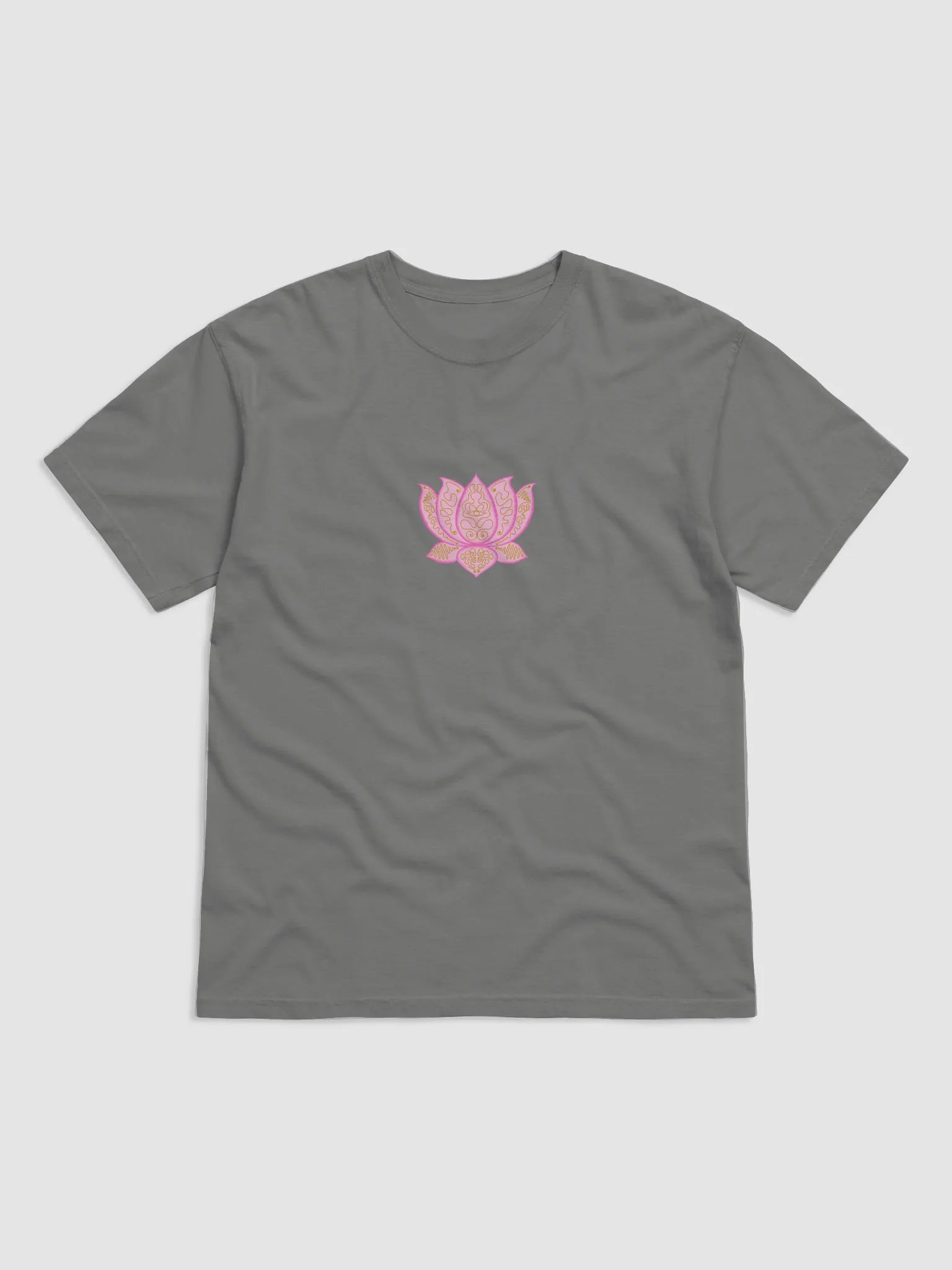 Lotus Bloom Gold Pattern T-Shirt product image (1)
