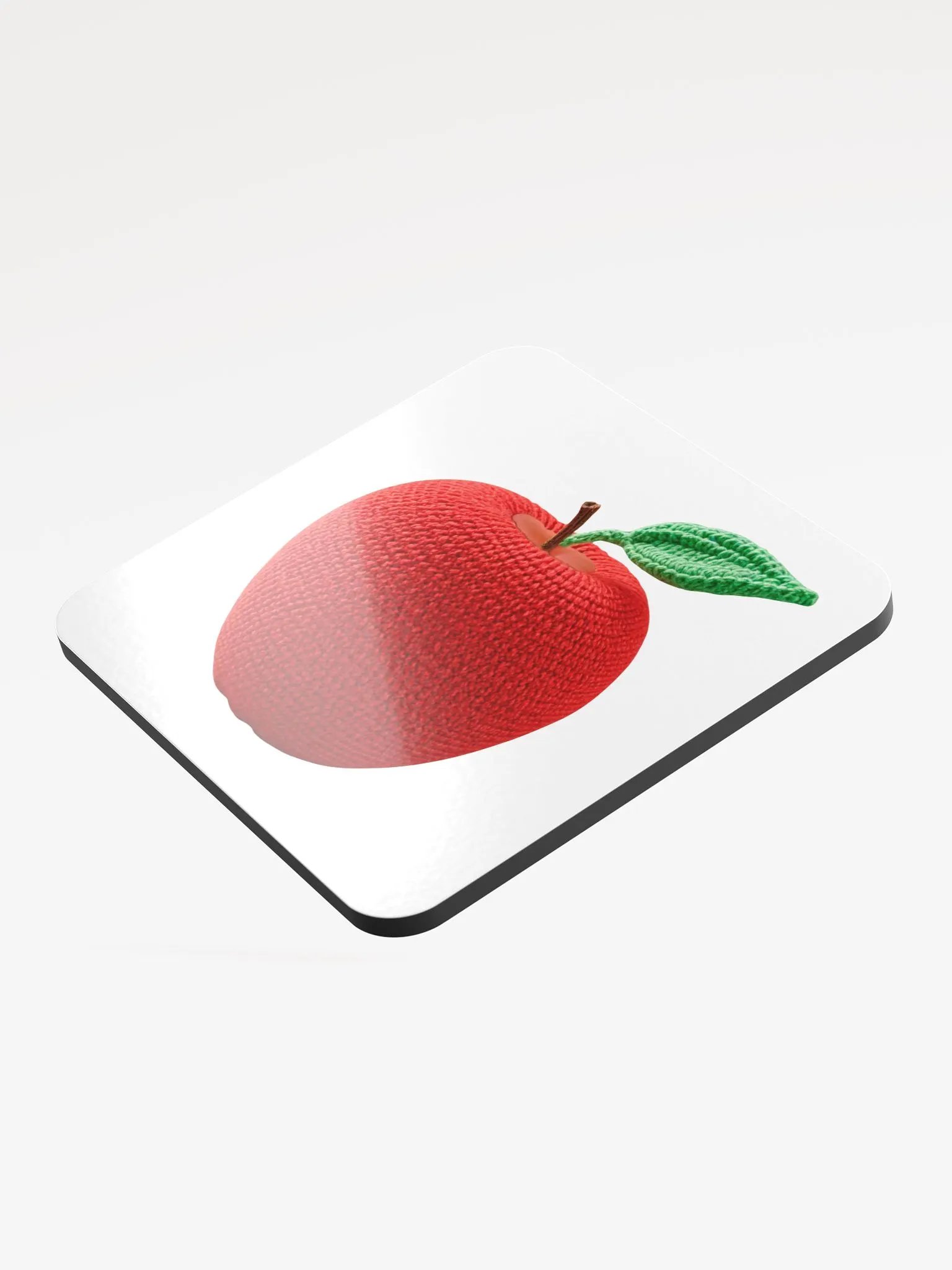 CozyAvocado Glossed Cork Coaster Apple #1 product image (3)