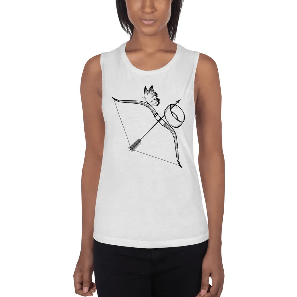 Bow, Arrow, Cuff & Butterfly Flowy Muscle Tank product image (17)
