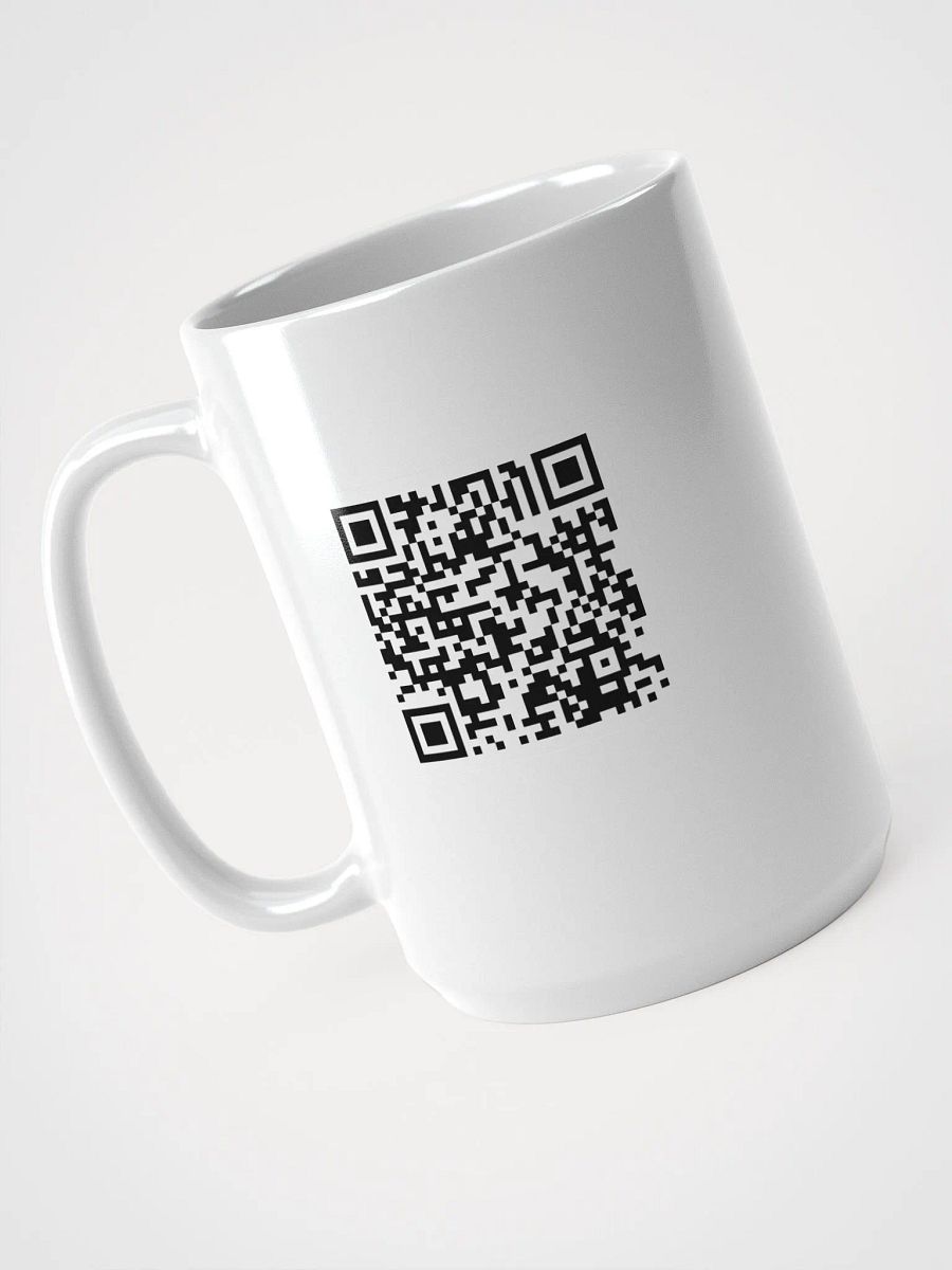 2025 Extra Life- Scan & Sip: White Glossy QR Mug product image (4)