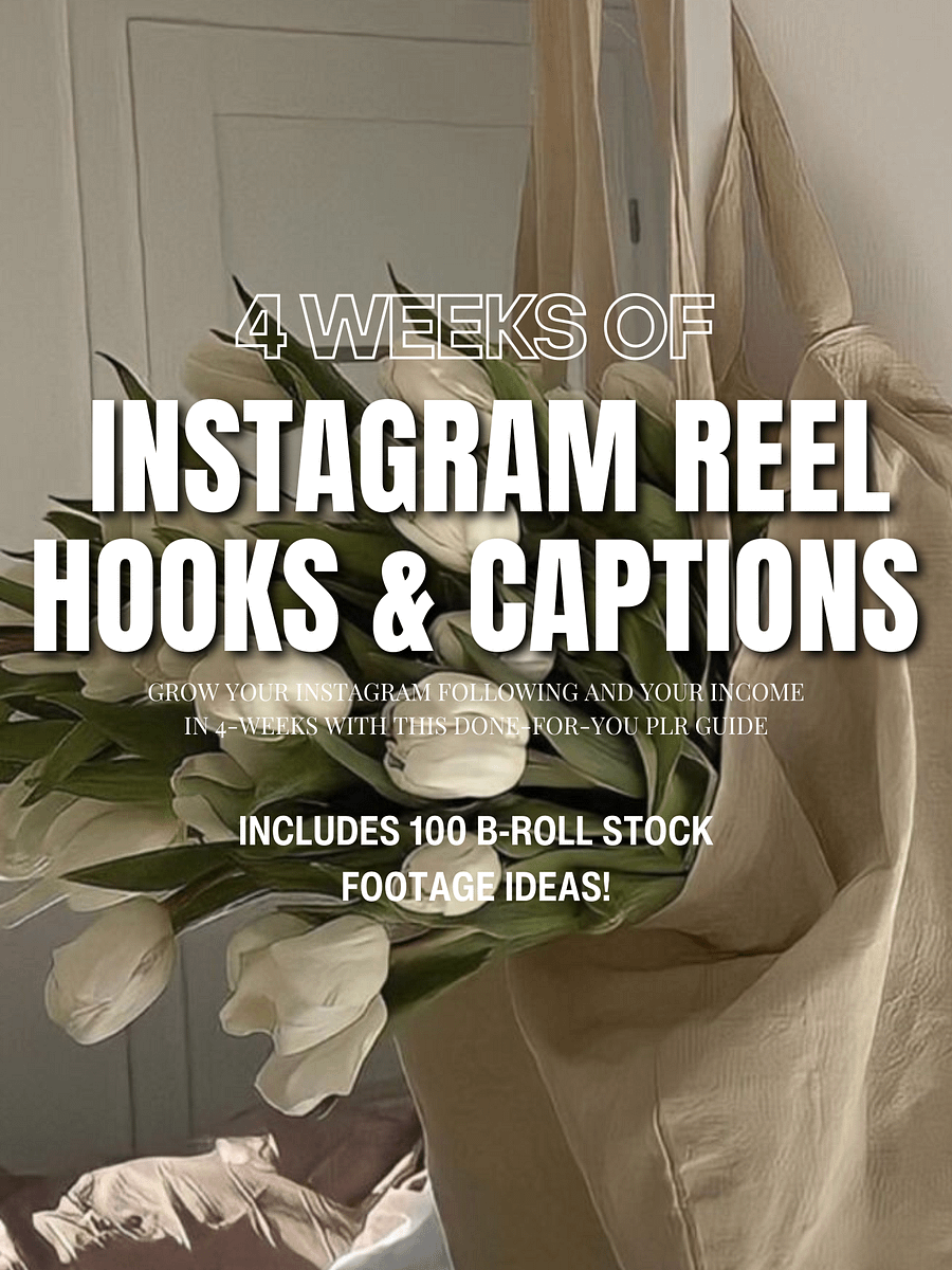 4-Weeks of Instagram Reel Hooks and Captions product image (1)