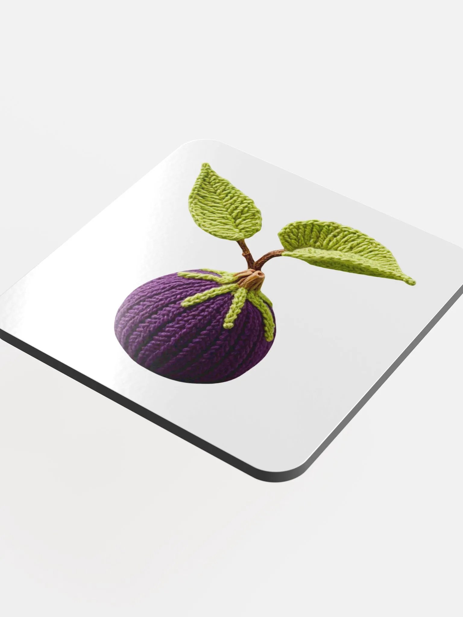 CozyAvocado Glossed Cork Coaster Fig #1 product image (4)