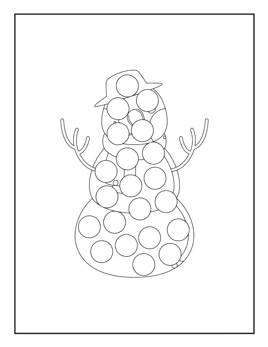 Christmas Dot Marker Coloring Pages product image (5)