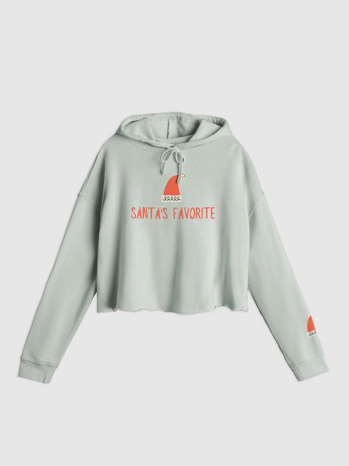 Santa's Favorite Women's Cropped Hoodie product image (1)