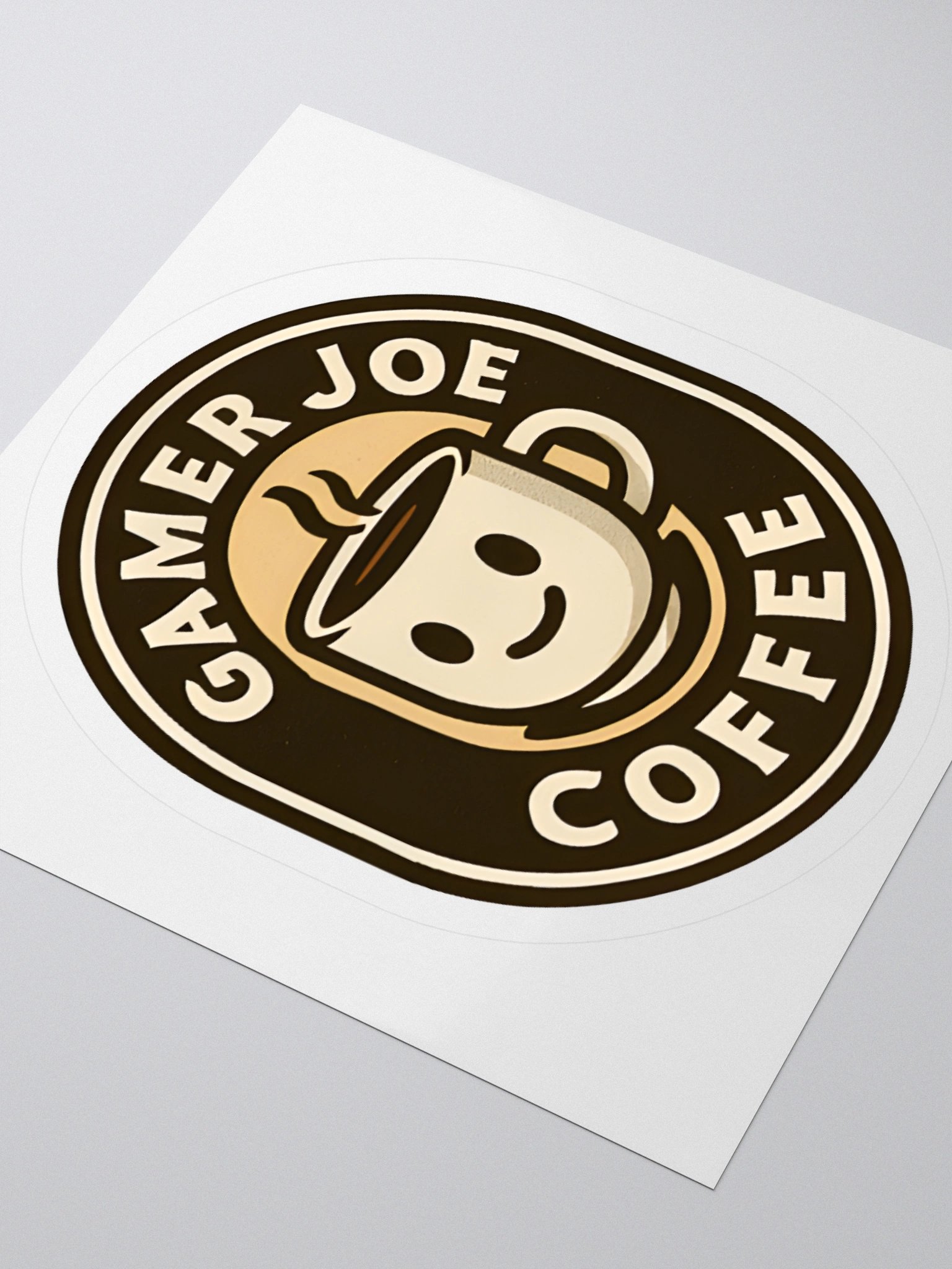 Gamer Joe Coffee Logo Stickers product image (3)