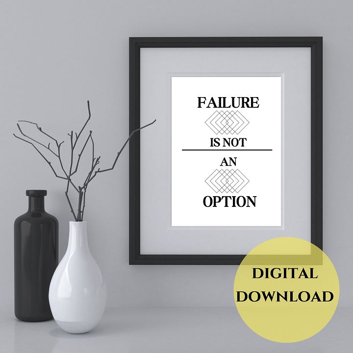 Failure Not an Option Wall Art product image (1)