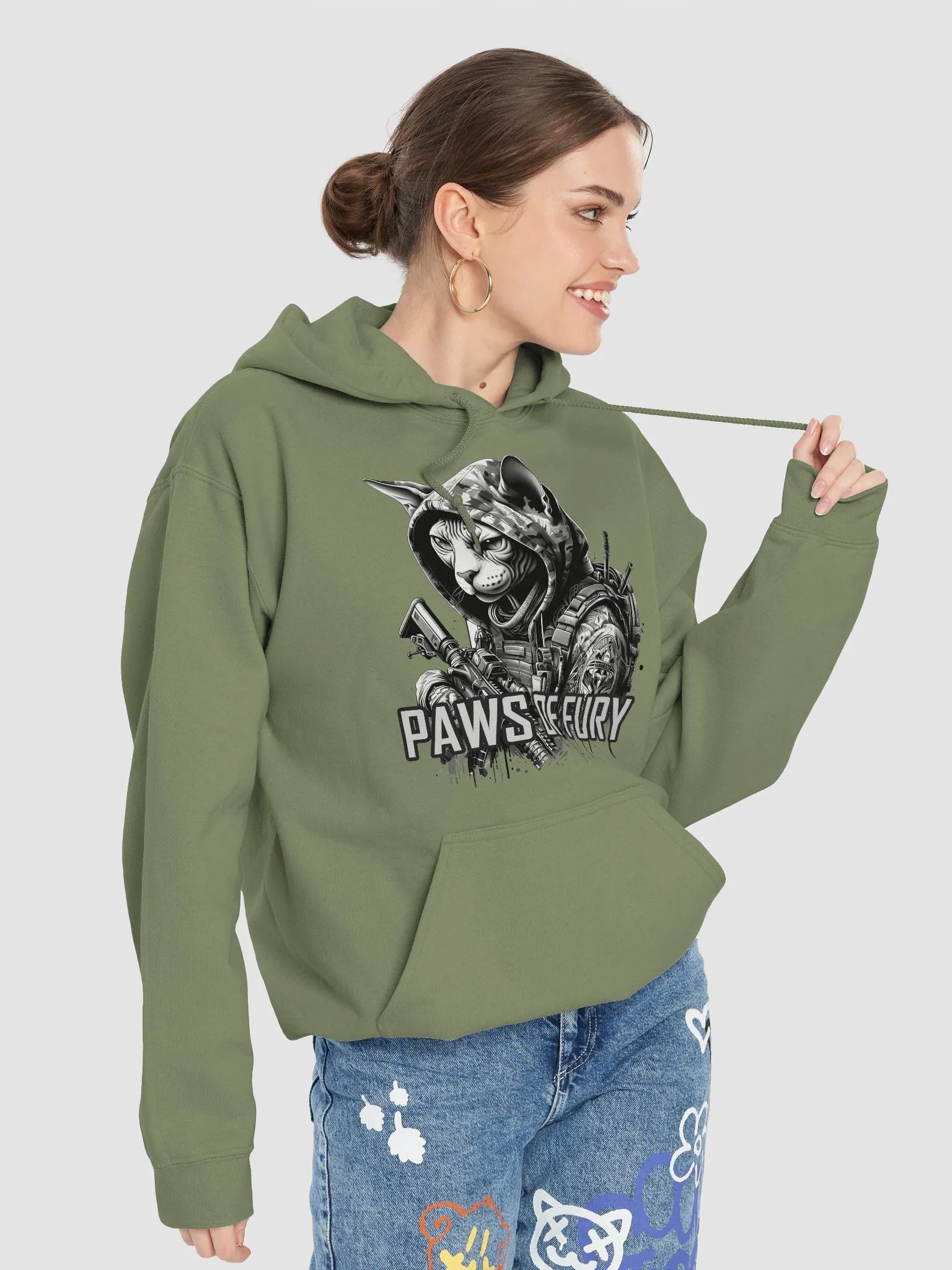 Paws of Fury Camo Hoodie product image (2)