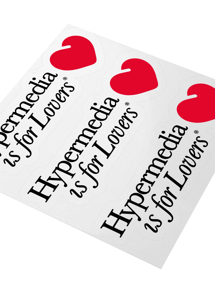 hypermedia is for lovers sticker product image (9)