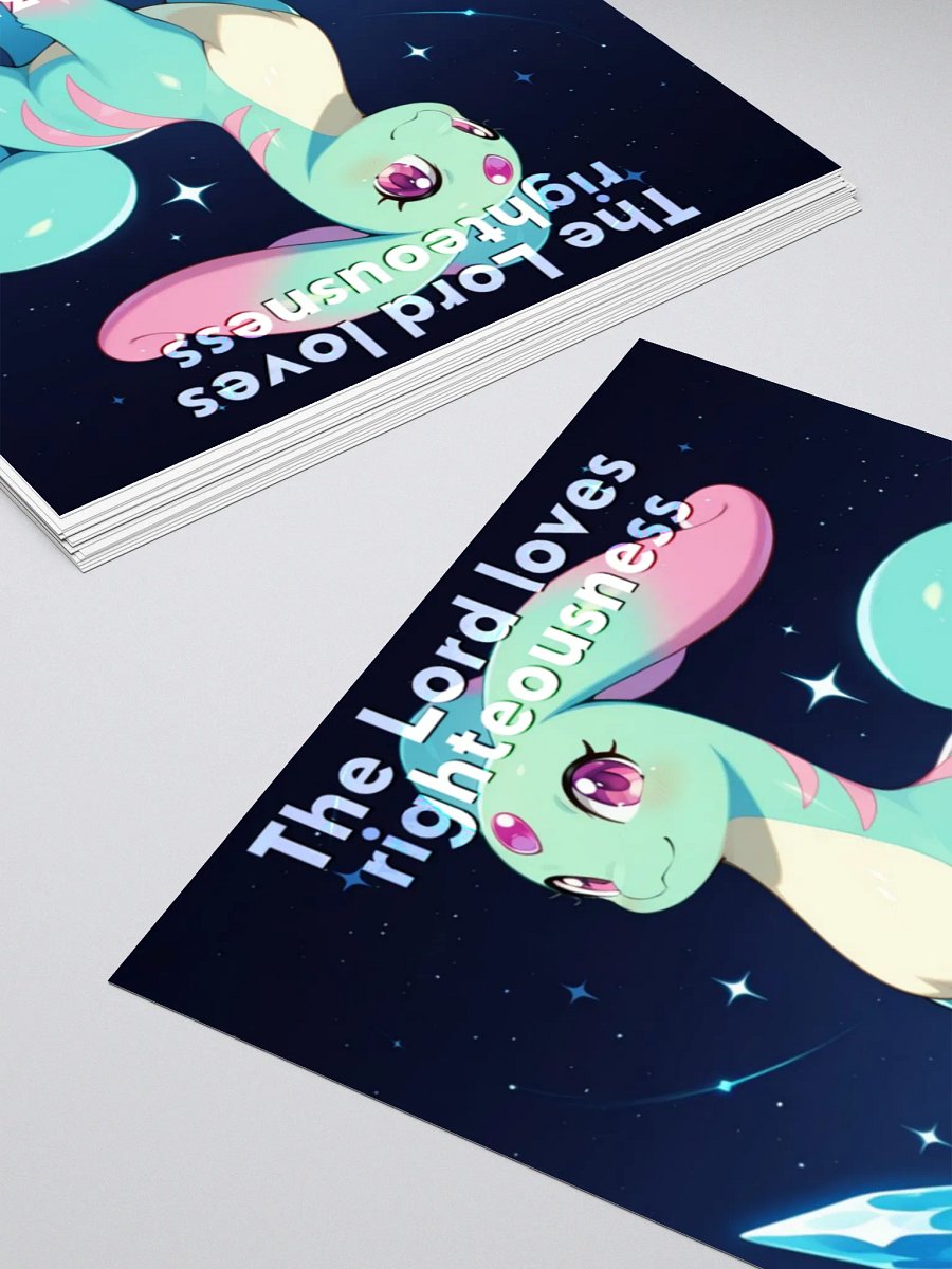 Bible Cuties Ruth - The Lord loves righteousness Sticker product image (8)
