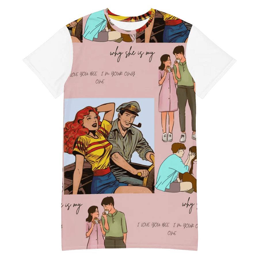 Vintage Comic All-Over Print Dress product image (11)