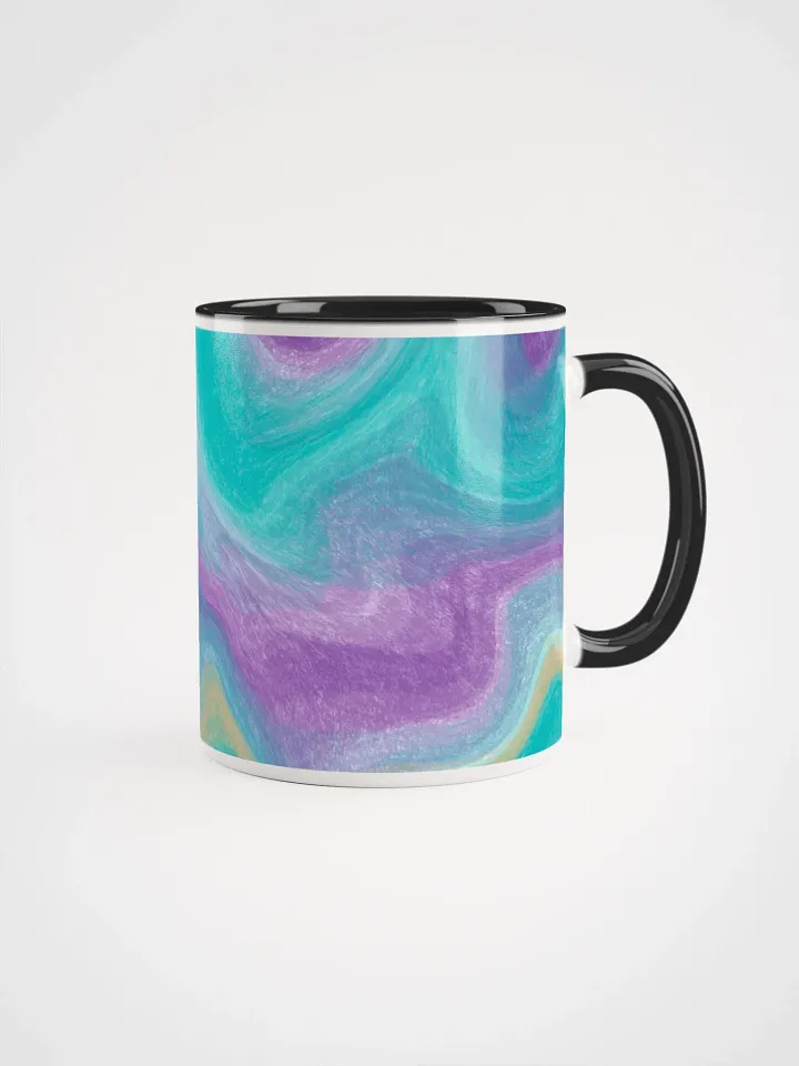 Pretty Purple and Teal Marble Fluid Art product image (1)