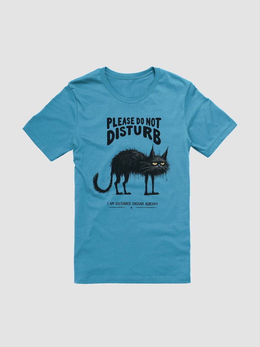 Grumpy Black Cat T-Shirt – Stress Level: Maximum product image (1)