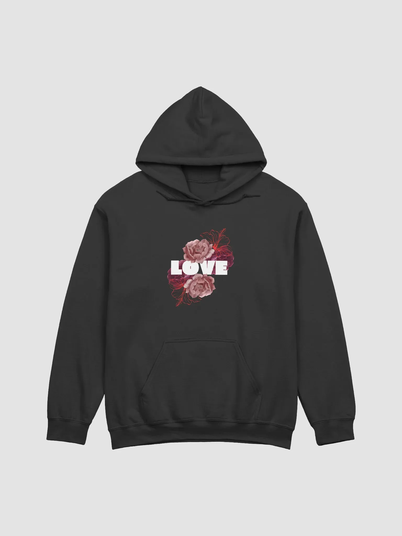 Unisex Floral Love Graphic Hoodie product image (3)