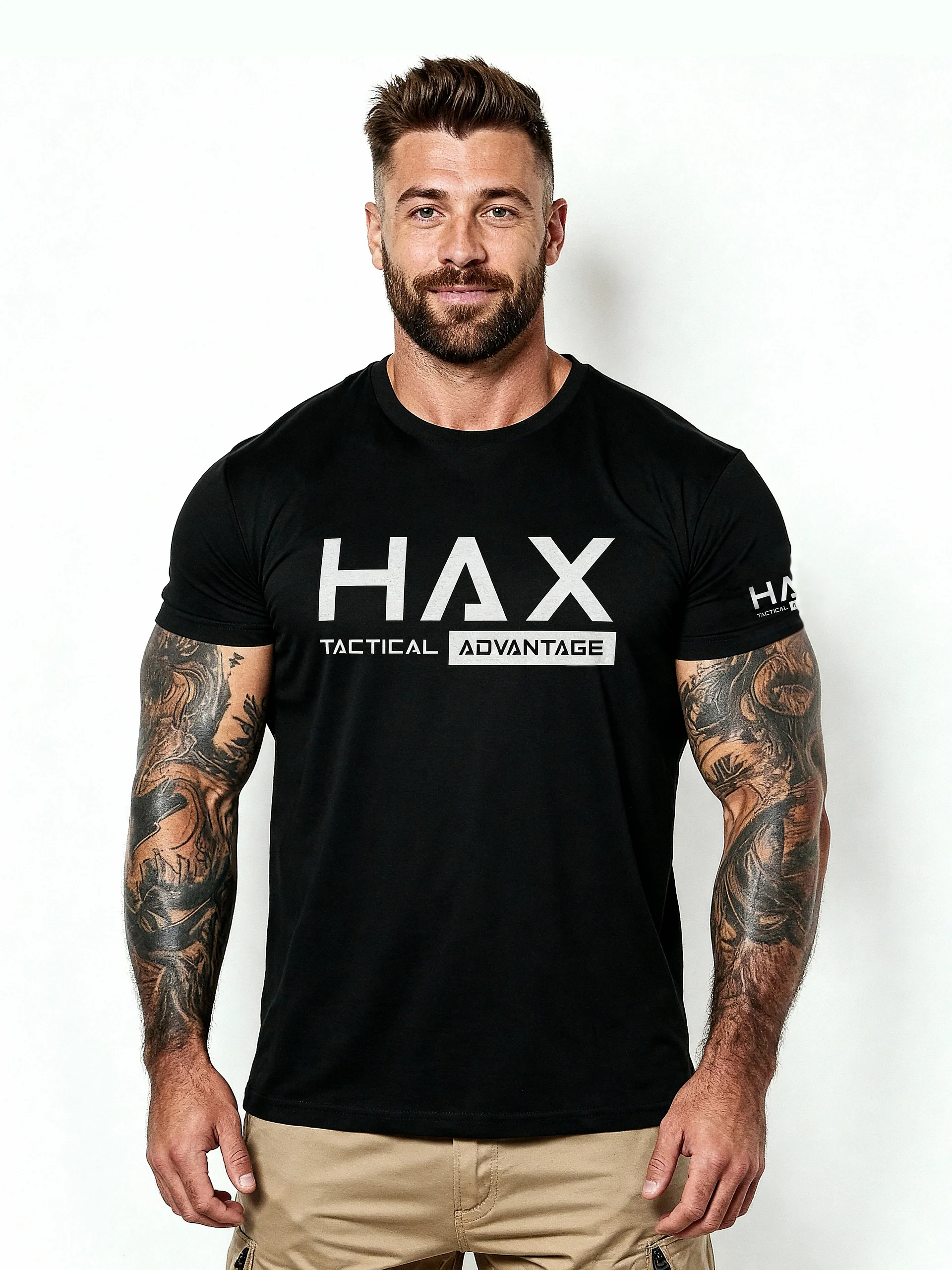 HAX Tactical B&W T-Shirt product image (1)