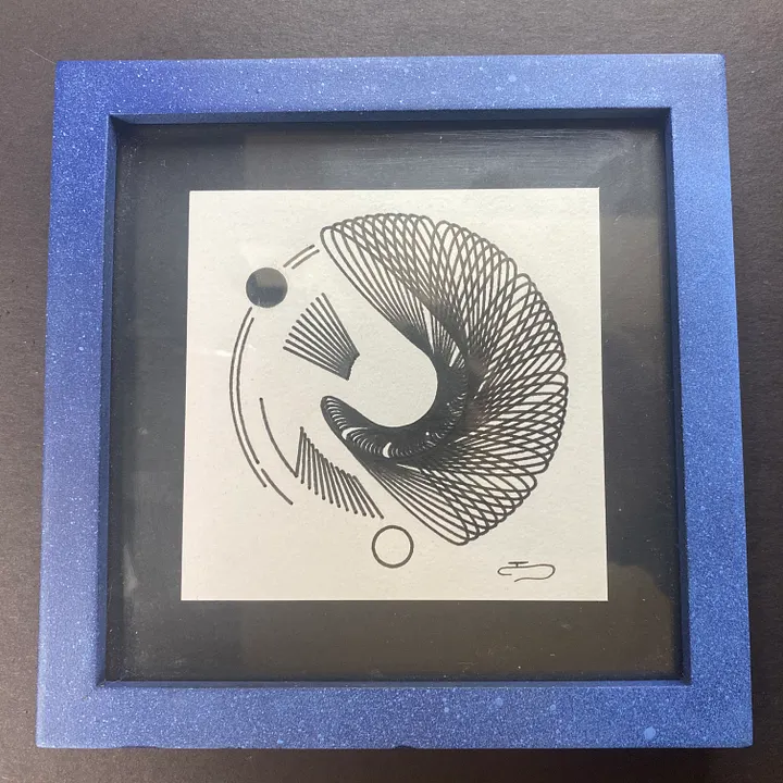 Original Spirographic Artwork in Hand Painted Frames product image (2)