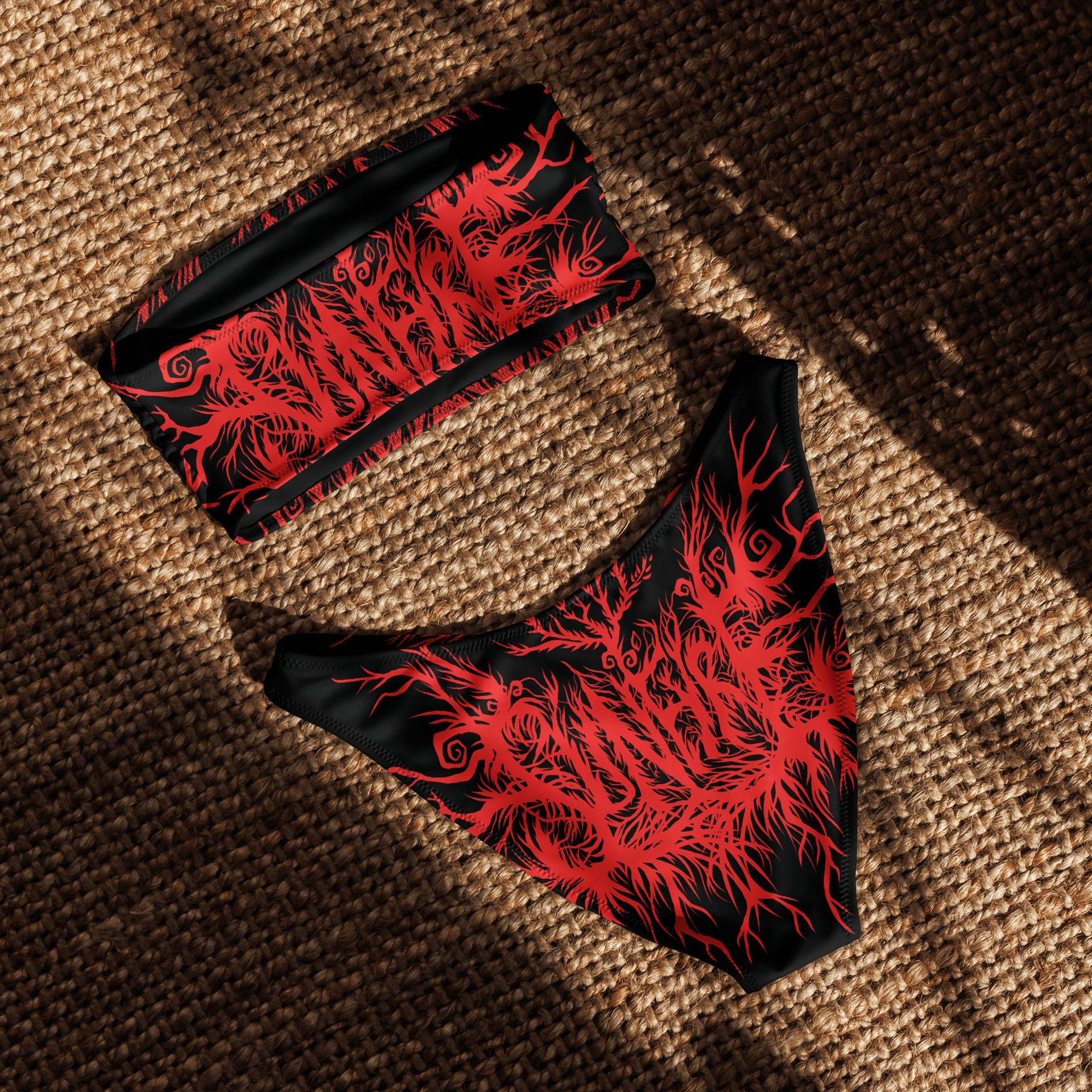 Sunfyre Red Metal Logo Bikini product image (3)