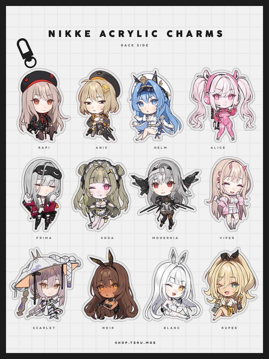 NIKKE Acrylic Charms product image (3)