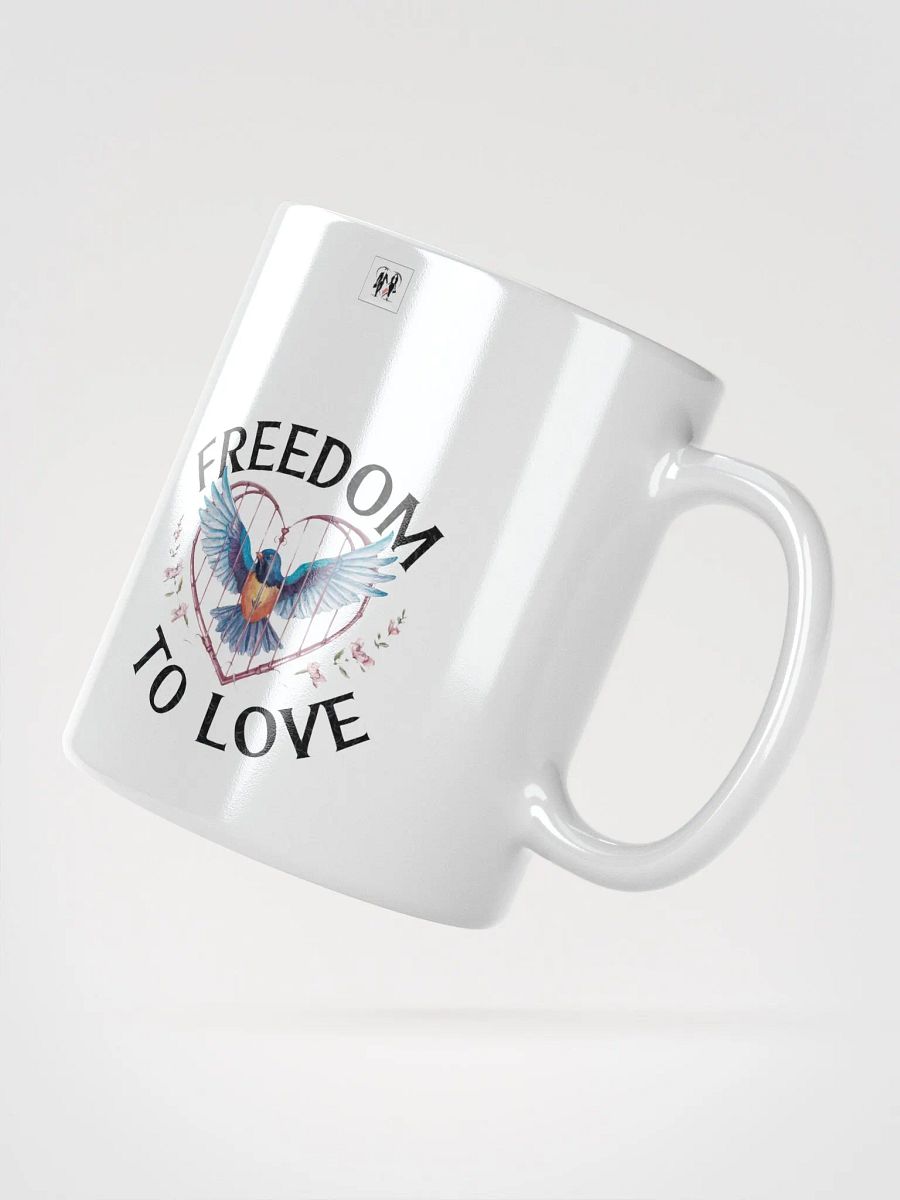 Freedom to Love Birdcage Mug (White) product image (2)