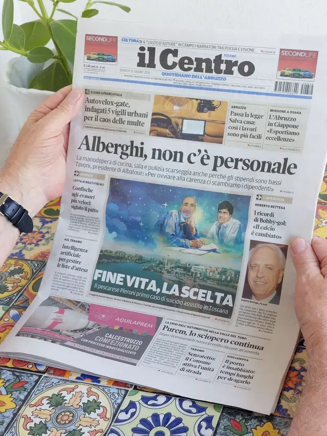 Sono 7 anni che vivo viaggiando per medio orente e Asia, ma ho sempre tenuto molto alla mia terra, l’Abruzzo, dove sono nato.  E ogni volta che ci torno, negli anni, leggo tutti i giorni il suo quotidiano locale principale, il Centro, andandomelo a comprare in edicola. Lo faccio tutte le volte che torno.  Il Centro del resto negli anni ha sempre raccontato le mie imprese editoriali, in quanto abruzzese, dal mio libro bestseller sui Podcast (ancora il più venduto in italia, incredibile!) ai miei documentari e alle serie podcast che ho prodotto. Perché questo quotidiano, Il Centro, non solo è un giornale che fa la cronaca locale abruzzese, ma ha sempre avuto anche una vocazione internazionale, raccontando l’Abruzzo nel mondo. Sono molto felice che da questa settimana comincio una collaborazione con Il Centro, diretto oggi da Luca Telese, con cui avevo già lavorato insieme a LA7, vent’anni fa…  e ringrazio tanto Domenico Ranieri per averla fatta accadere, da Osaka, in Giappone. Arigato 🎌 Psss da domani in edicola e forse qui sul sito: https://www.ilcentro.it 