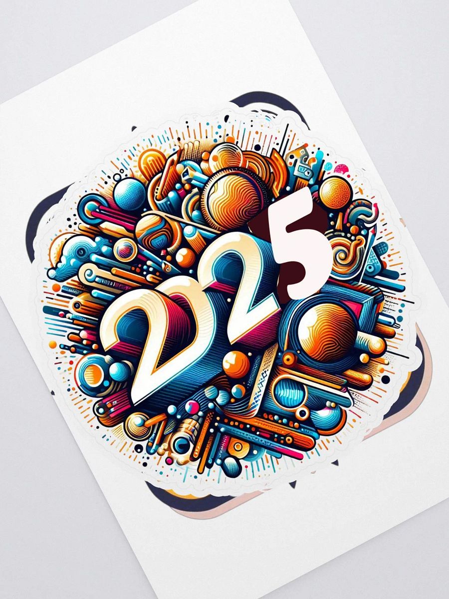 2025 Abstract Sticker Sheet product image (3)