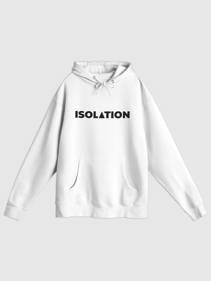 ISOL▲TION — 2024 — TEXT & LOGO — PULLOVER HOODIE — B&W product image (2)