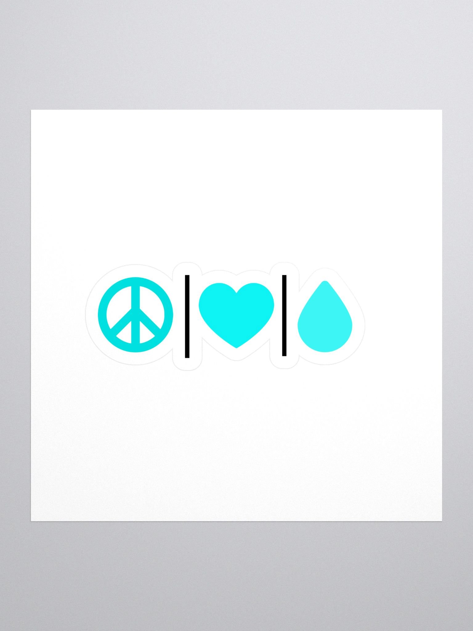 Peace, Love, and Hydration Sticker Set product image (1)
