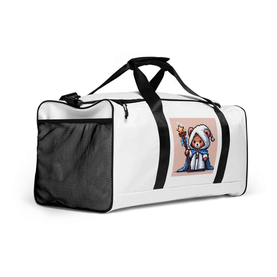 Pixel Art Teddy Bear Adventurers Duffle Bag product image (10)