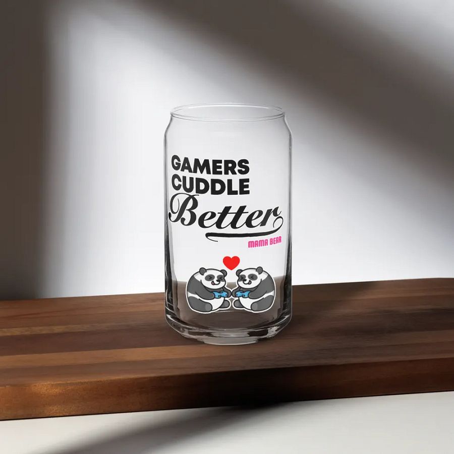 Gamers Cuddle Better Can-Shaped Glass product image (5)
