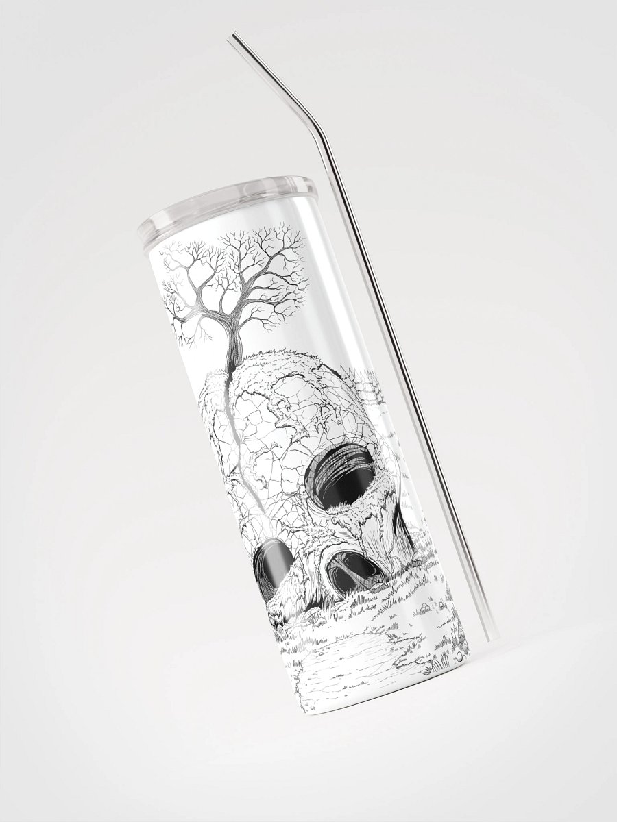 SkullTree White Steel Tumbler product image (3)