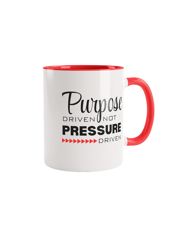 Purpose Driven Not Pressure Driven | Double-tone Ceramic Mug | Faith Inspirational Gift product image (1)