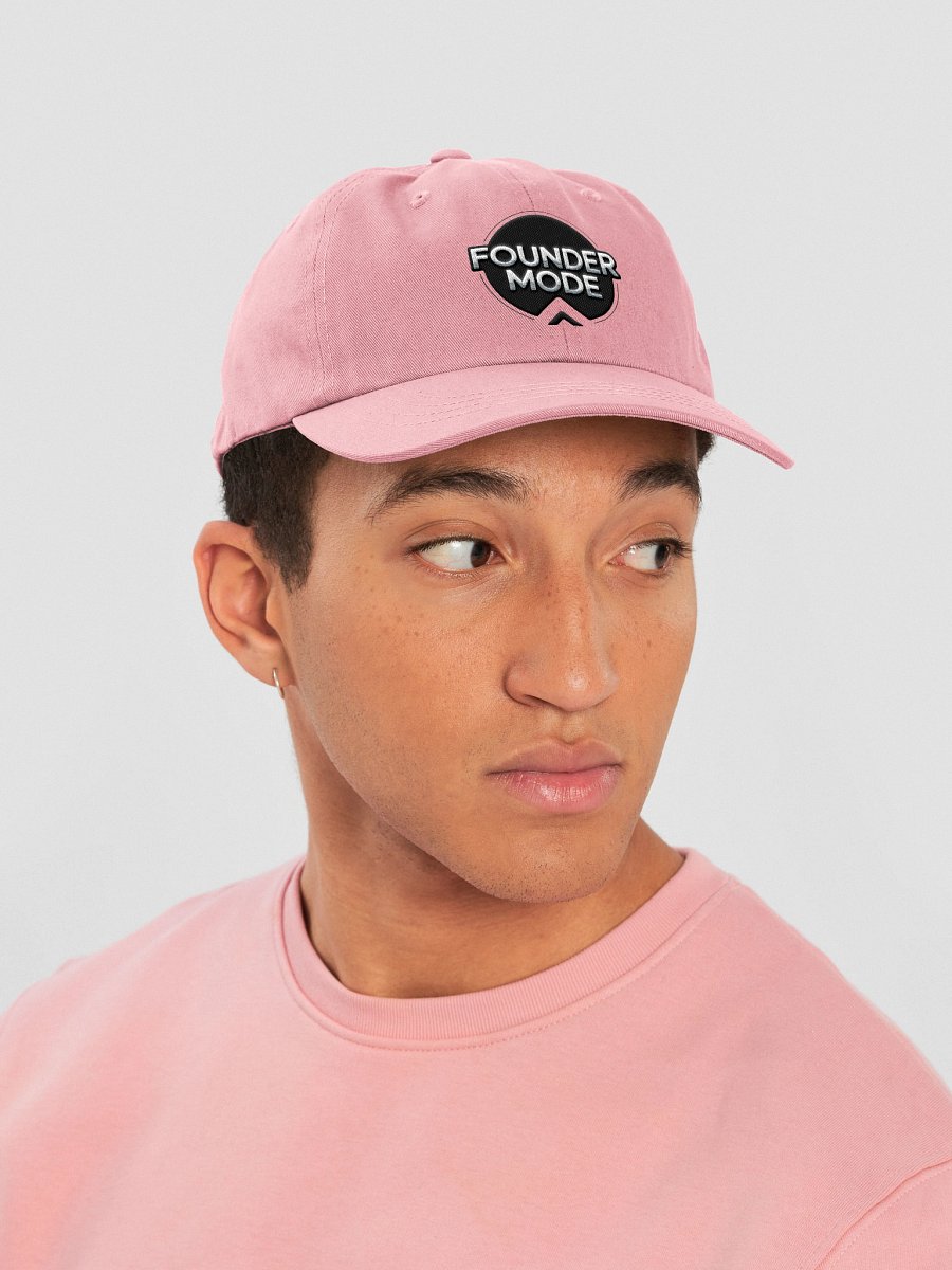 Founder Mode Embroidered Hat | Pink Dad Hat for Entrepreneurs product image (6)
