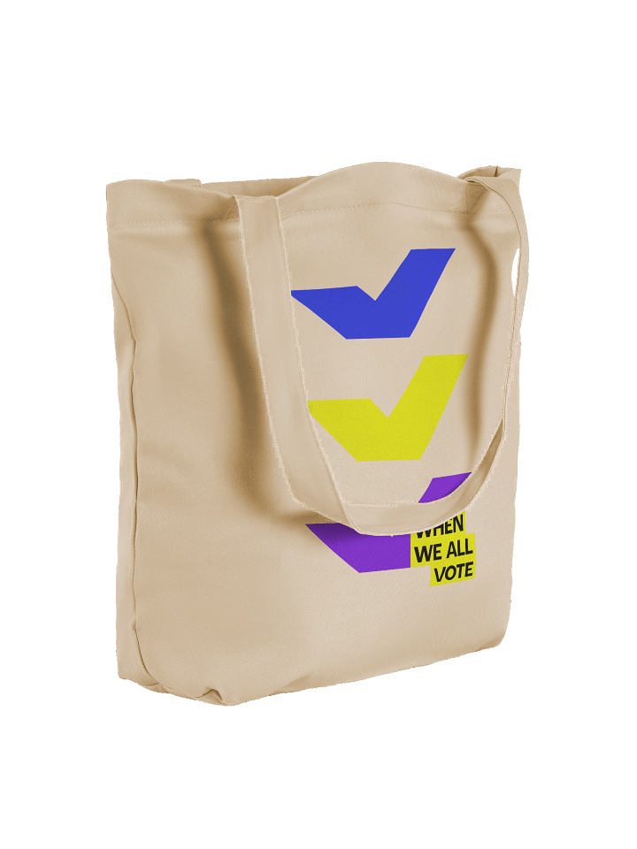 When We All Vote Tote Bag (Beige) product image (2)