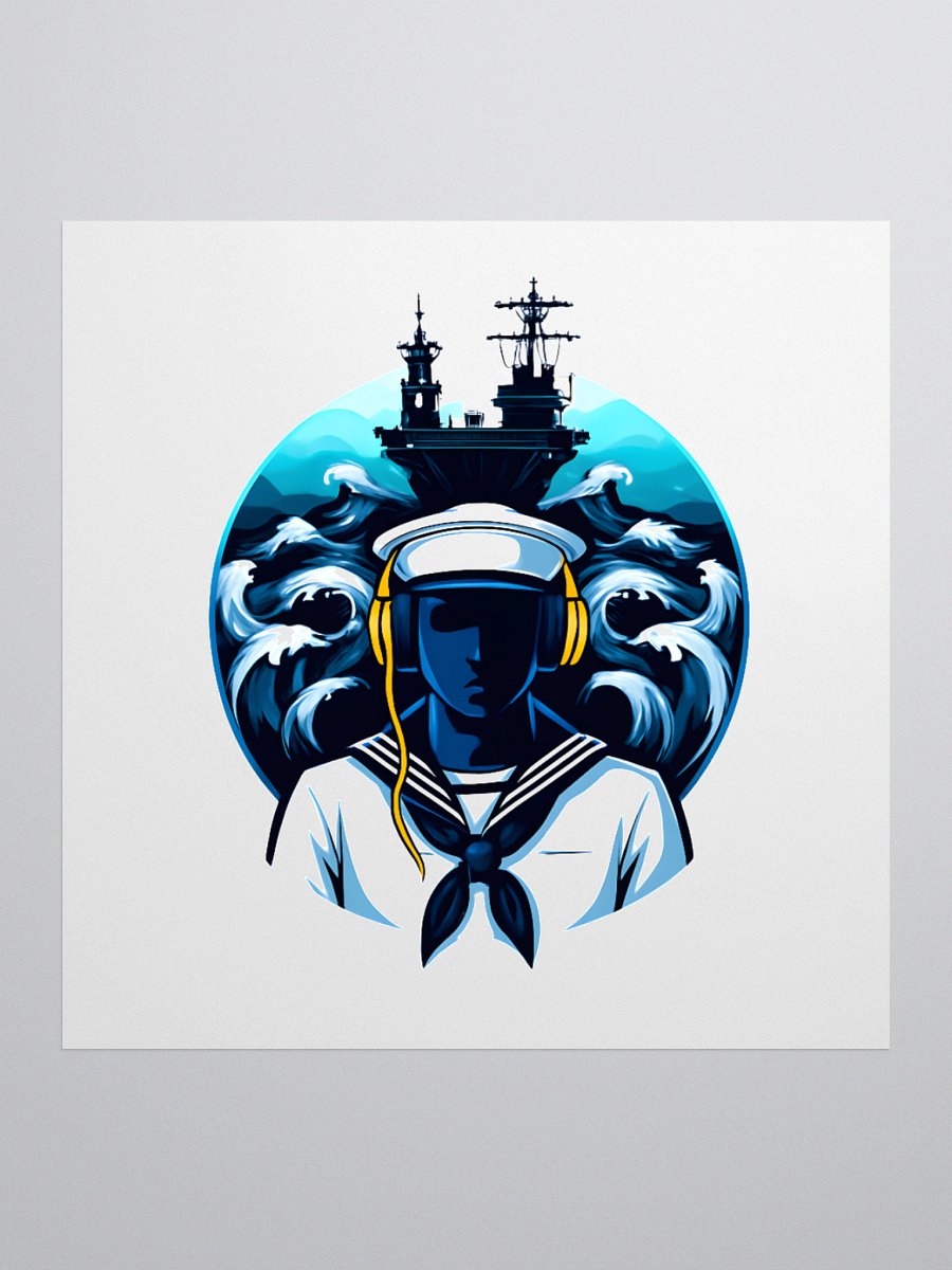Sailor Waves Kiss Cut Stickers product image (1)