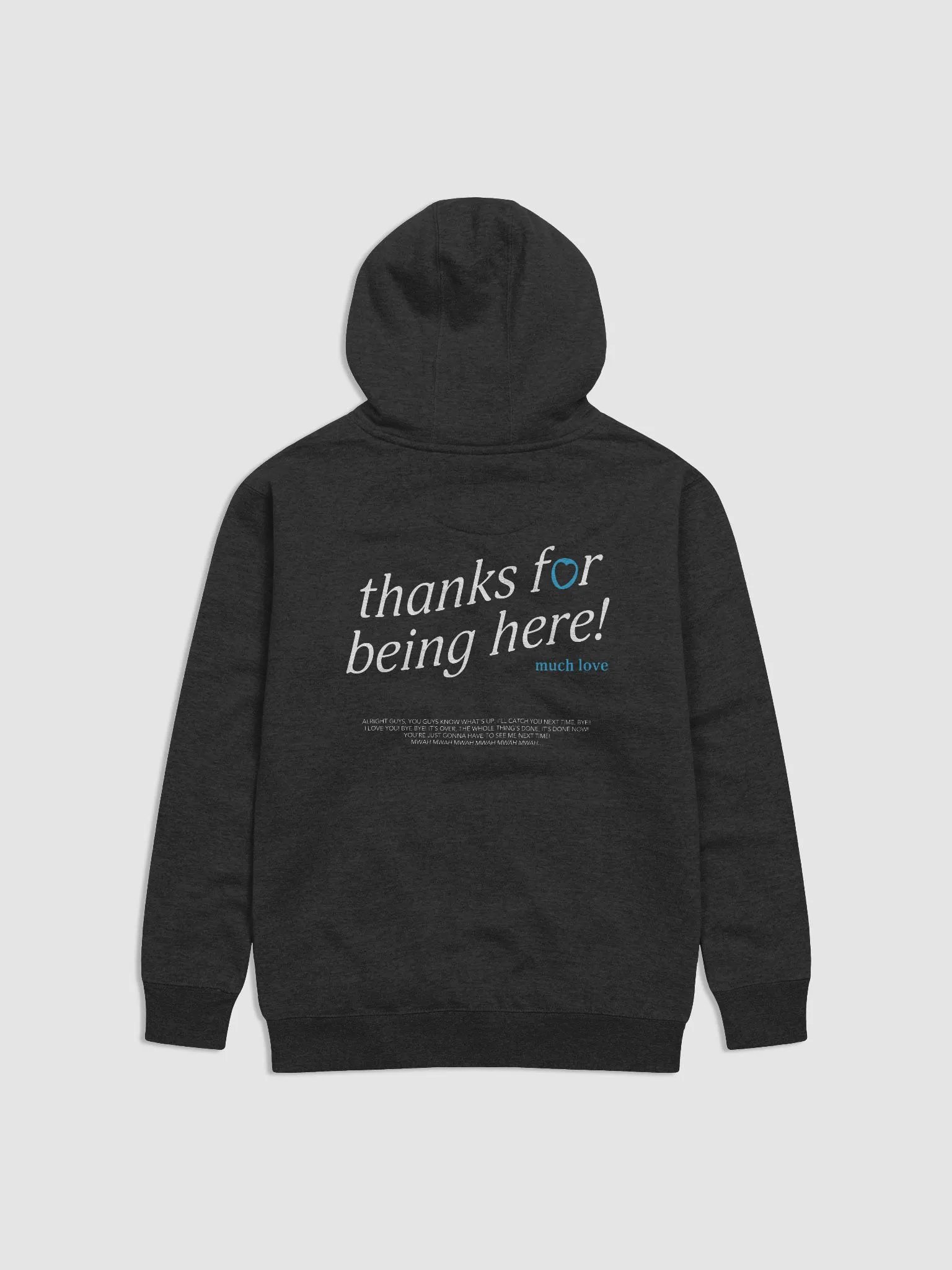 thanks for being here! Hoodie (Blue) product image (2)