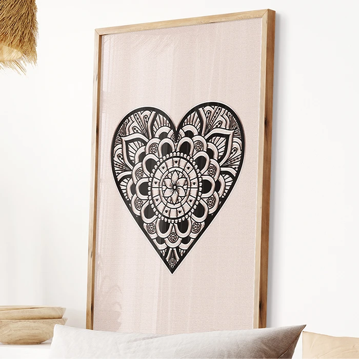 Hippy Heart Parchment Poster product image (1)