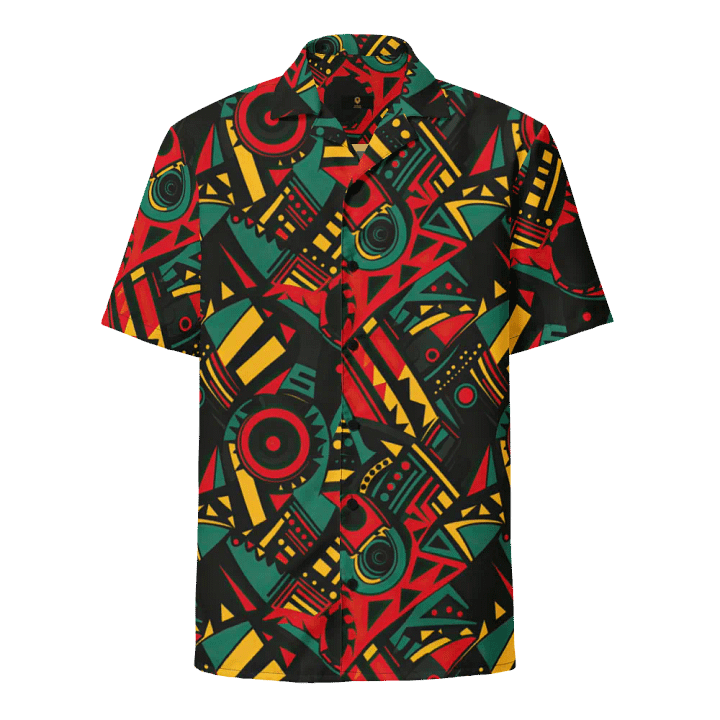 Heritage Breeze: African Black History Month Button-Down Shirt product image (1)
