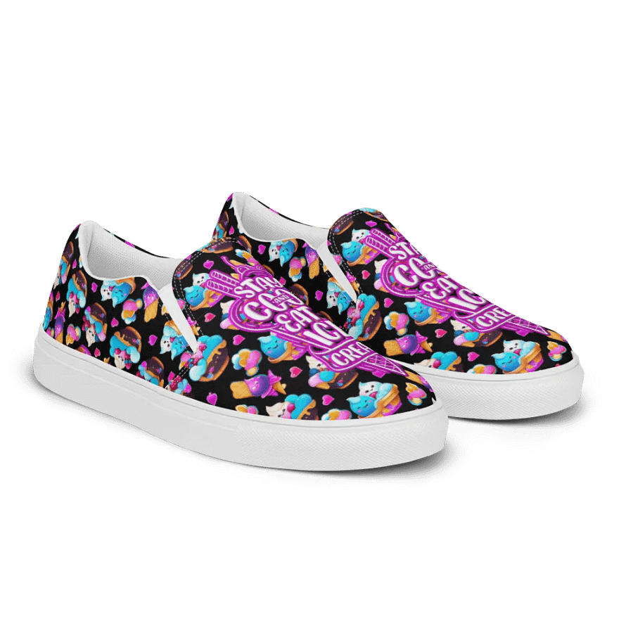 Ice Cream All Over Print Slip On Shoes product image (6)